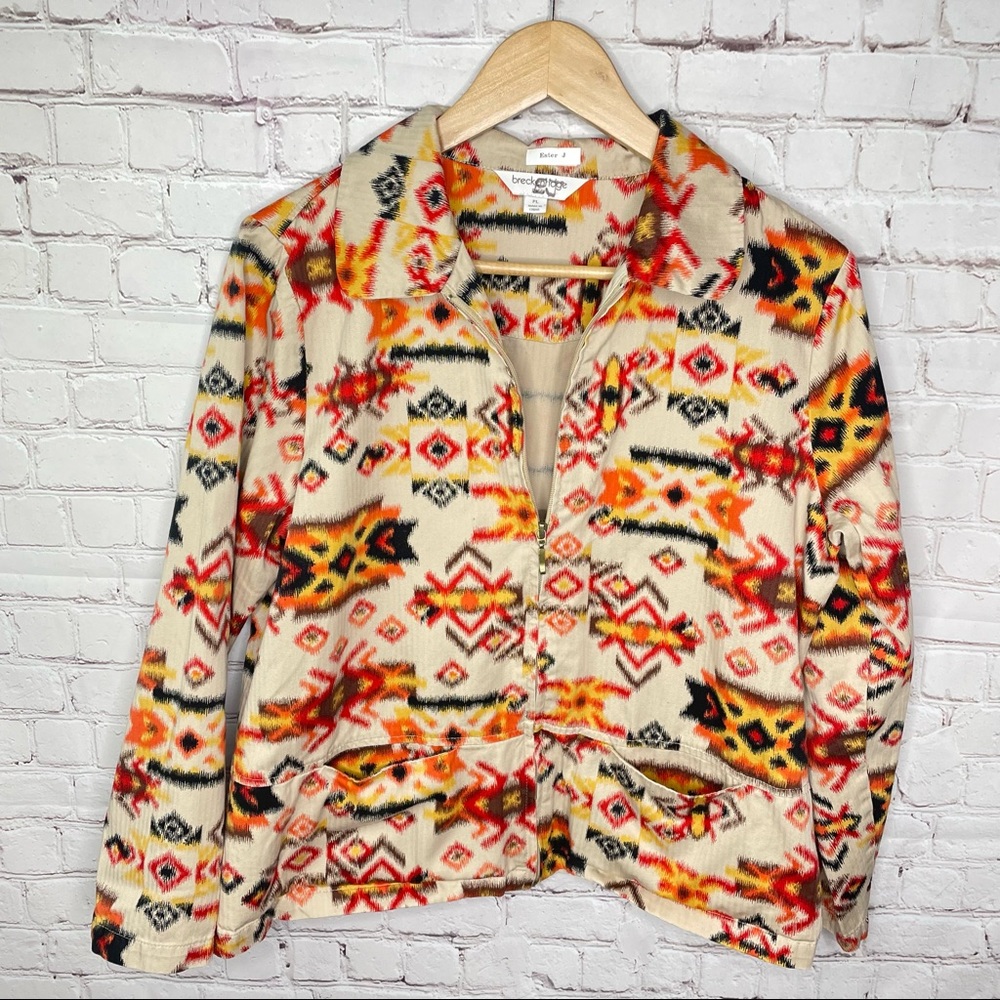 Vintage Brekenridge Western Aztec Southwestern Style Blazer Jacket - Picture 2 of 4